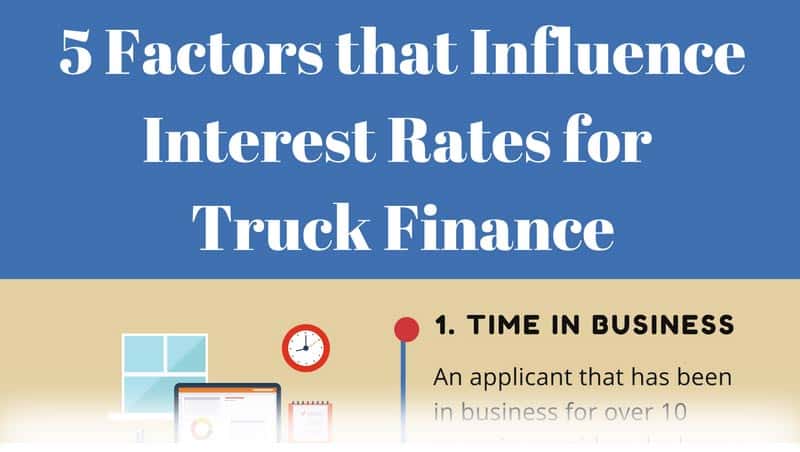 5 Factors that influence Interest Rates for Truck Finance