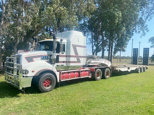 Mack Trident Prime Mover and SES Low Loader Trailer